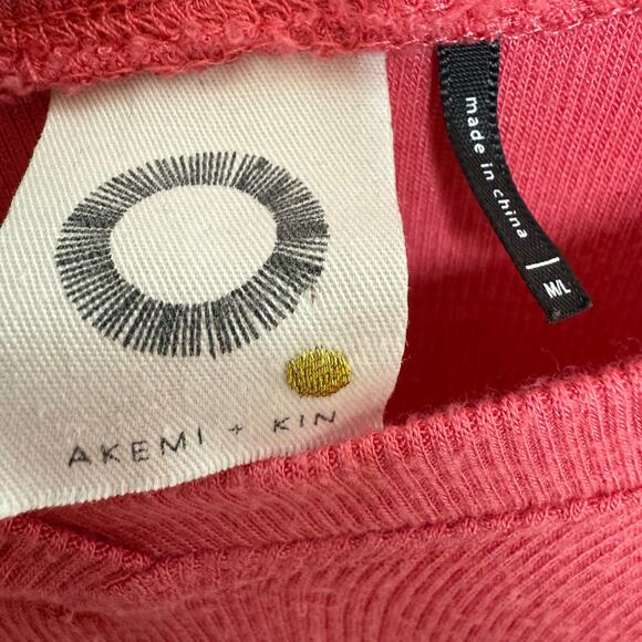 ANTHROPOLOGIE AKEMI + KIN Women's MED LARGE Capa Flutter Sleeve V Neck Top - Picture 7 of 15